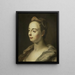 Portret kobiety - Balthasar Denner — oprawiony obraz na ścianie
