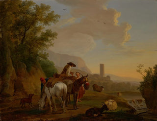 Balthasar Paul Ommeganck - Southern Landscape with Shepherds.webp