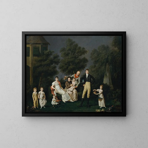 La famille Wallner - Barbara Krafft — oprawiony obraz na ścianie