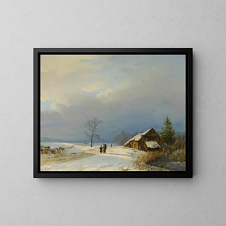 Barend Cornelis Koekkoek - Dutch winter in the Gooi.webp