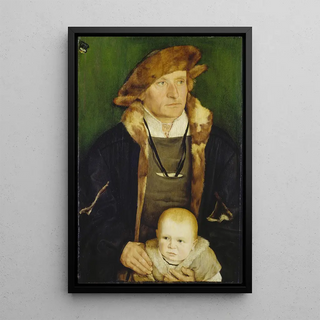 Barthel Beham - Portrait of Hans Urmiller and his Son.webp