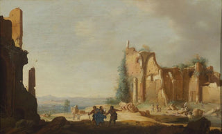 Bartholomeus Breenbergh - Christ on the way to Emmaus Luke 242829.webp