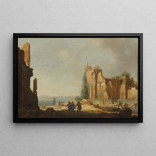 Bartholomeus Breenbergh - Christ on the way to Emmaus Luke 242829.webp