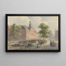 Le Spui à La Haye vu vers le sud - Bartholomeus Johannes van Hove — oprawiony obraz na ścianie