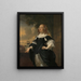 Geertruida den Dubbelde 1647-84 Żona Aerta van Nesa - Bartholomeus van der Helst — oprawiony obraz na ścianie