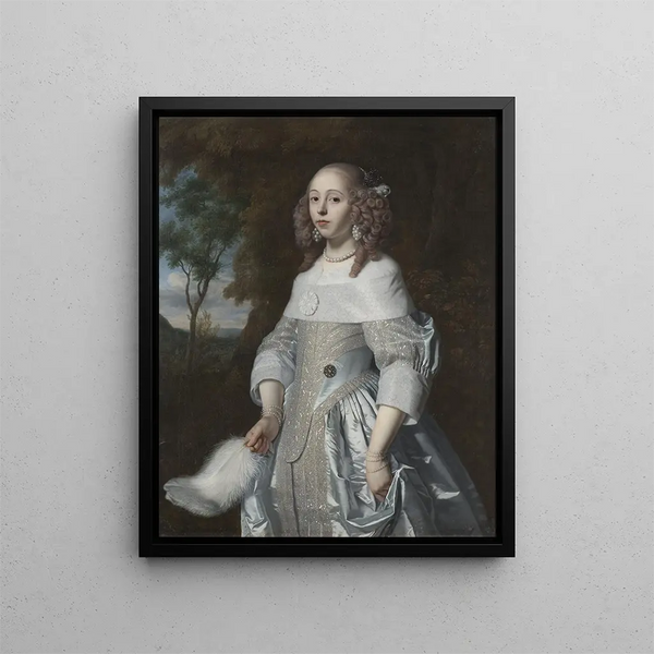 Jeanne Parmentier 1634-1710 - Bartholomeus van der Helst — oprawiony obraz na ścianie