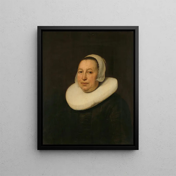 Maria Pietersdr de Leest d. 1652 żony Samuela van Lansbergen - Bartholomeus van der Helst — oprawiony obraz na ścianie