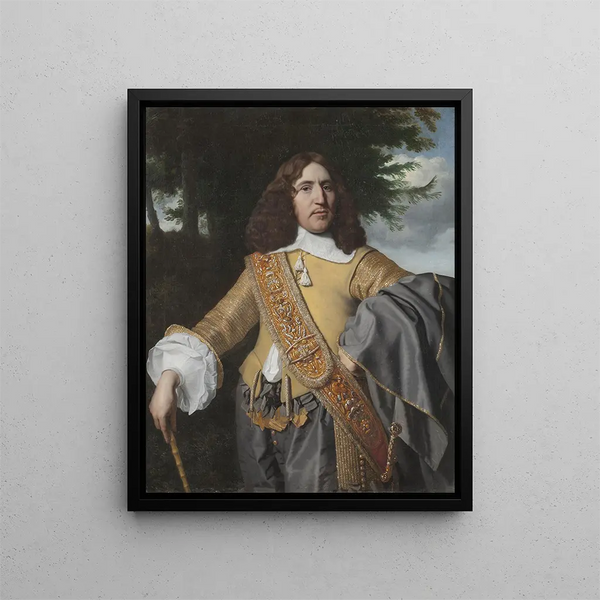 Portret Louisa De Geera młodszego 1622-1695 - Bartholomeus van der Helst — oprawiony obraz na ścianie