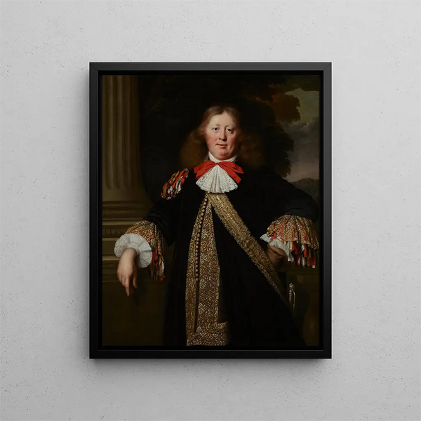 Portret burmistrza - Bartholomeus van der Helst — oprawiony obraz na ścianie