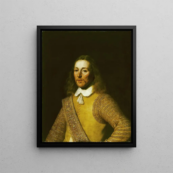Portret oficera - Bartholomeus van der Helst — oprawiony obraz na ścianie
