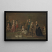 Uvedale Tomkyns Price 1685-1764 i członków jego rodziny, prawdopodobnie - Bartholomew Dandridge — oprawiony obraz na ścianie