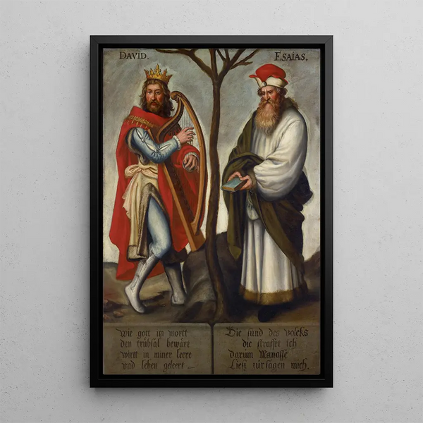 Prorocy Dawid i Izajasz - Bartholomäus Sarburgh — oprawiony obraz na ścianie