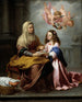 L'éducation de la Vierge - Bartolomé Esteban Murillo — widok dzieła