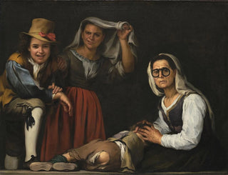Bartolom Estebn Murillo - Four Figures On A Step.webp