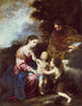 Świętej Rodziny z dzieciątkiem Janem Chrzcicielem - Bartolomé Esteban Murillo — widok dzieła