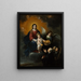 L'Enfant Jésus rozdający chleb pielgrzymom - Bartolomé Esteban Murillo — oprawiony obraz na ścianie