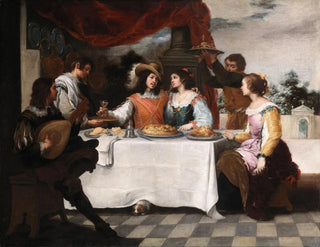 Le Fils prodigue à table - Bartolomé Esteban Murillo — widok dzieła