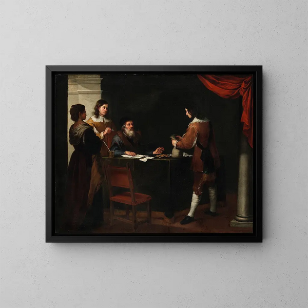 Le Fils prodigue recevant sa part - Bartolomé Esteban Murillo — oprawiony obraz na ścianie