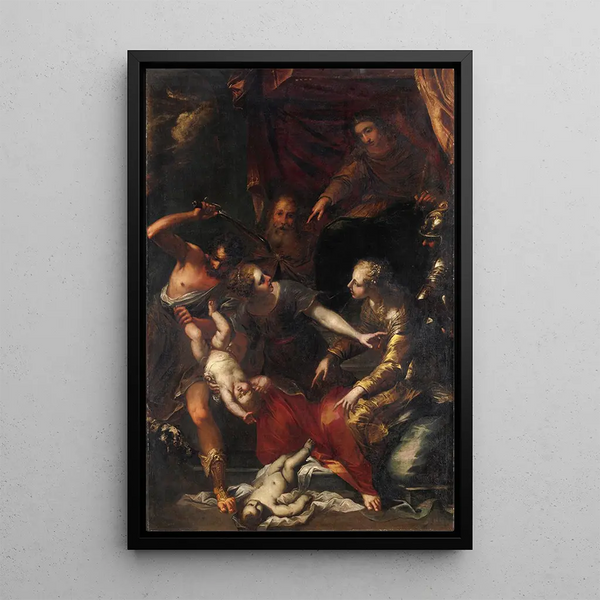 Reprodukcja obrazu Sąd Salomona - Bartolomeo Biscaino