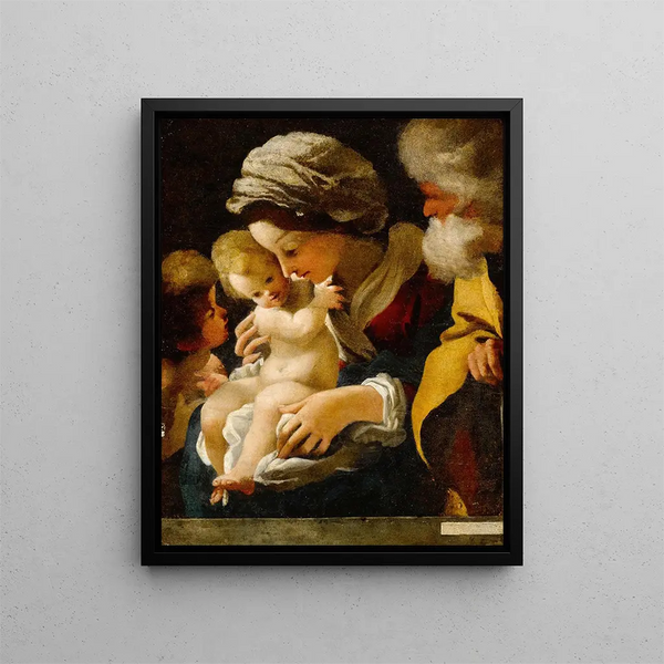 La Sainte Famille avec saint Jean-Baptiste - Bartolomeo Schedoni — oprawiony obraz na ścianie