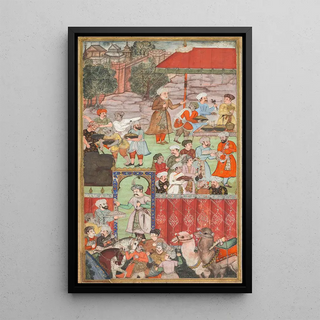 Basavana - A feast for Babur hosted by his halfbrother Jahangir Mirza in Ghazni in May 1505.webp