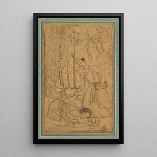 Basavana - A holy man prostrating himself before a learned prince.webp