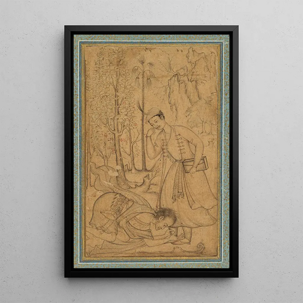 Basavana - A holy man prostrating himself before a learned prince.webp