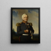 Huibert Gerard Baron Nahuys van Burgst 1782-1858 Członek Rady Indii Niderlandzkich w mundurze majora generalnego posiadacz - Bastiaan De Poorter — oprawiony obraz na ścianie