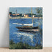 Reprodukcja obrazu Statek zacumowany na Sekwanie w Argenteuil - Gustave Caillebotte
