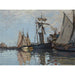 Reprodukcja obrazu Łodzie w porcie Honfleur - Claude Monet