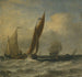 Łodzie rybackie na morzu - Willem van de Velde młodszy — widok dzieła