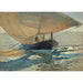 Reprodukcja obrazu Łodzie rybackie na plaży, Walencja - Joaquín Sorolla