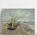 Reprodukcja obrazu Łodzie rybackie na plaży Saintes-Maries-de-la-Mmer - Vincent van Gogh