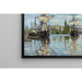 Reprodukcja obrazu Łodzie na Sekwanie w Rouen - Claude Monet