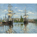 Reprodukcja obrazu Łodzie na Sekwanie w Rouen - Claude Monet