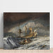 Reprodukcja obrazu Bateaux transportant des ancres vers les navires de guerre hollandais - Joseph Mallord William Turner