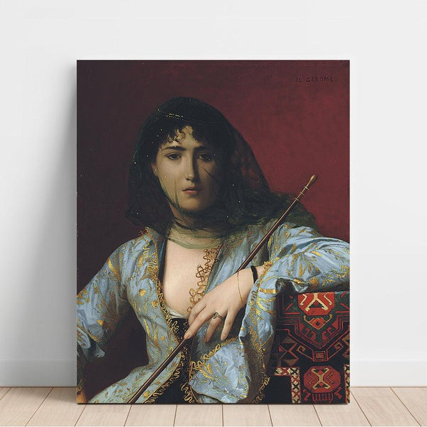 Beauté circassienne voilée - Jean-Léon Gérôme | Reproduction Tableau Décoration murale affiche copie
