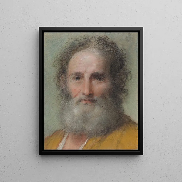 Benedetto Luti - Head of a Bearded Man.webp
