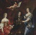 Bengt Horn af Minne 1623-1678 z jego dwiema żonami Margaretha Sparre i Ingeborg Banr - David Klöcker Ehrenstrahl — widok dzieła