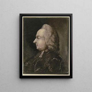 Benjamin Calau - Brustbild eines Geistlichen mit Percke im Profil nach links.webp