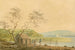 Widok z nabrzeża statków pasażerskich w Frenchtown, patrząc na Elk Creek - Benjamin Henry Latrobe — widok dzieła