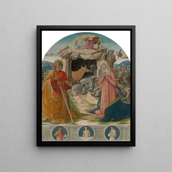 La Nativité - Benvenuto di Giovanni — oprawiony obraz na ścianie