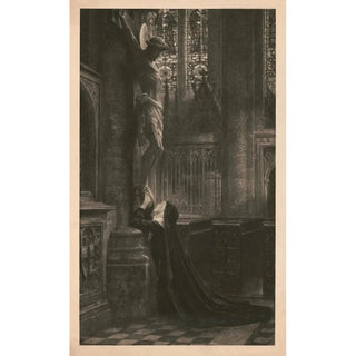 Berlin Photographic Company - Nun kneeling at the feet of cruxified Jesus.webp