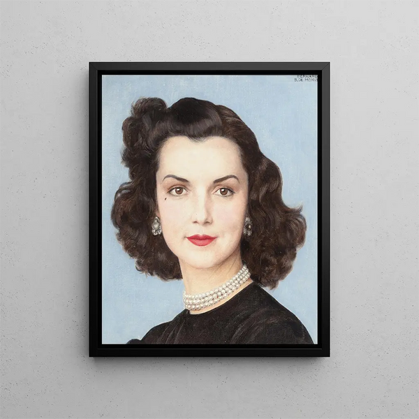 Portret Brendy Frazier - Bernard Boutet de Monvel — oprawiony obraz na ścianie