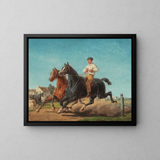 Bernard Edouard Swebach - At The Horse Market.webp