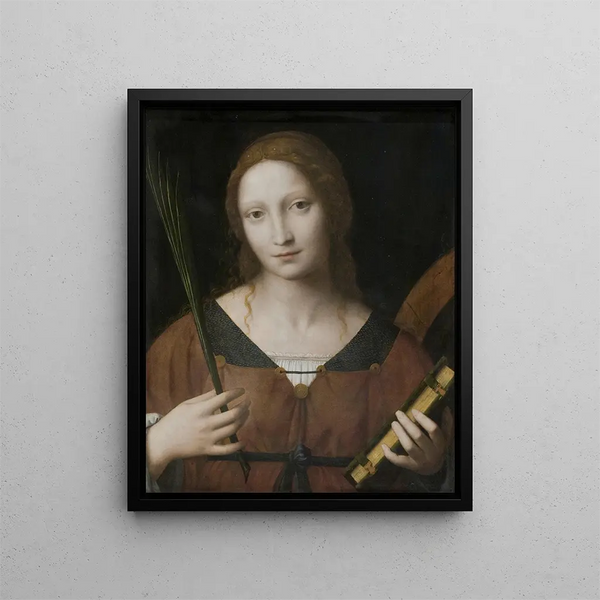 Świętej Katarzyny Aleksandryjskiej - Bernardino Luini — oprawiony obraz na ścianie