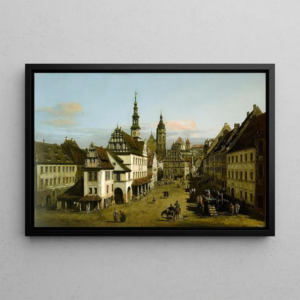 Le Marché de Pirna - Bernardo Bellotto — oprawiony obraz na ścianie