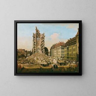 Bernardo Bellotto - The Ruins of the old Kreuzkirche Dresden.webp