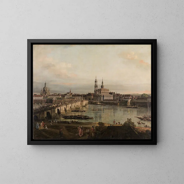Widok Drezna - Bernardo Bellotto — oprawiony obraz na ścianie