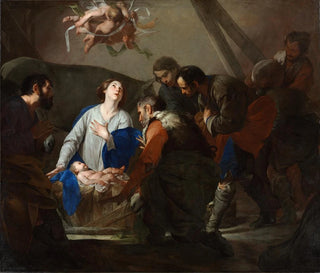 adoracji pasterzy - Bernardo Cavallino — widok dzieła